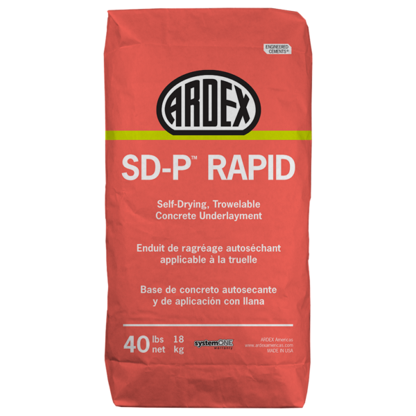 ARDEX SD-P RAPID 40# SELF DRYING FAST SET CONCRETE UNDERLAYMENT (RAMPING FORMULA) 12489