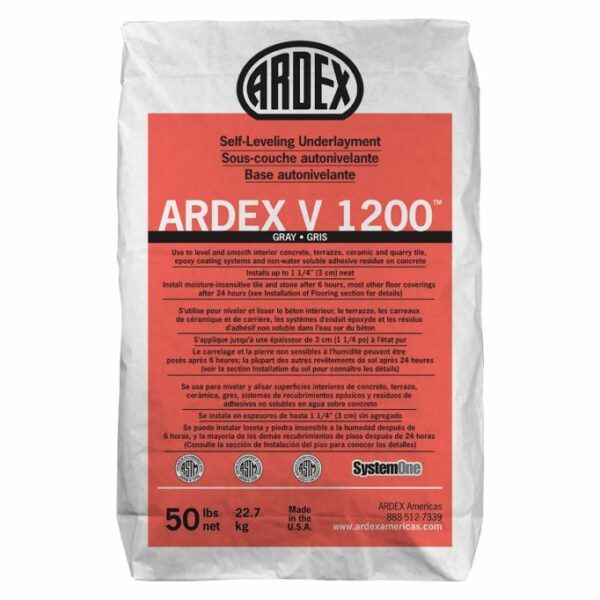 ARDEX V-1200 50# BAG GRAY SELF LEVELING FLOOR UNDERLAYMENT 12515