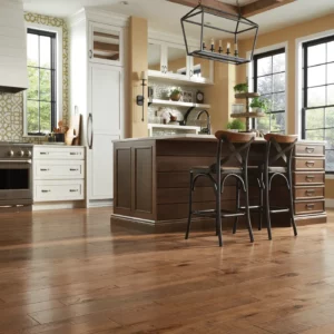Brown hardwood flooring in a kitchen | Jim Stellabuto's Everything Under Foot, Inc