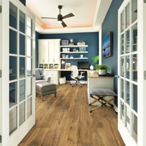 Mohawk Laminate Flooring in home office | Jim Stellabuto's Everything Under Foot, Inc