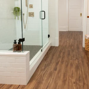 Luxury Vinyl tile shower | Jim Stellabuto's Everything Under Foot, Inc